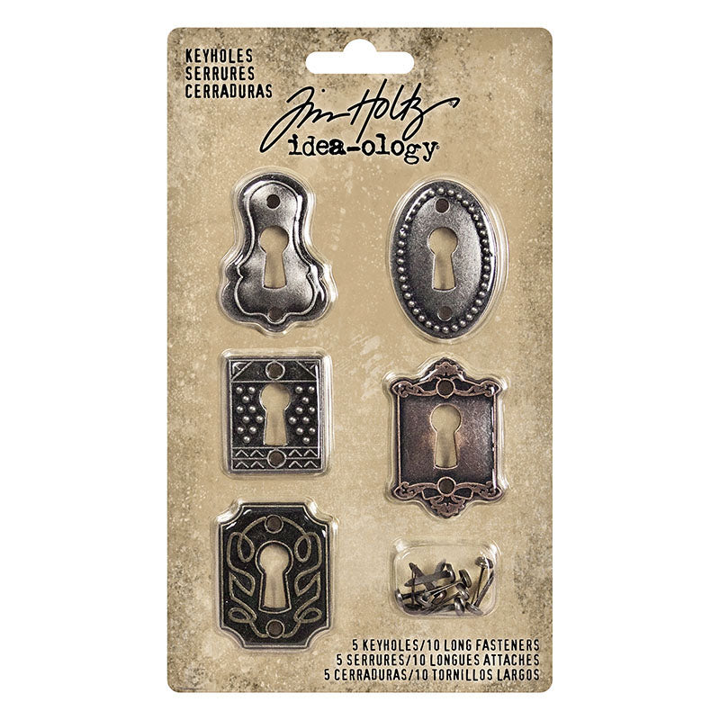 Tim Holtz idea-ology KEYHOLES Key Hardware Altered Art Metal TH92718 product