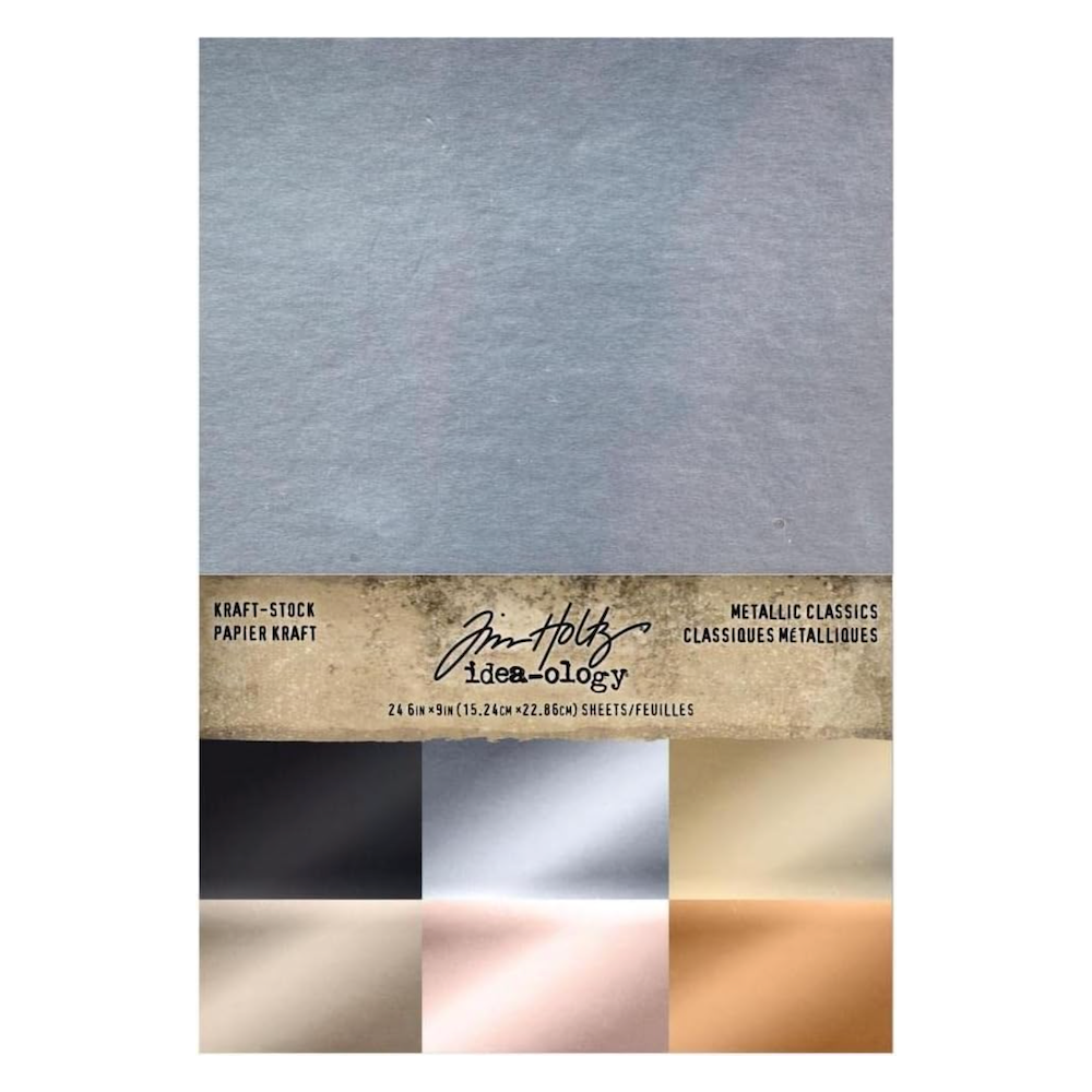 Tim Holtz idea-ology KRAFT STOCK METALLIC CLASSICS th94227