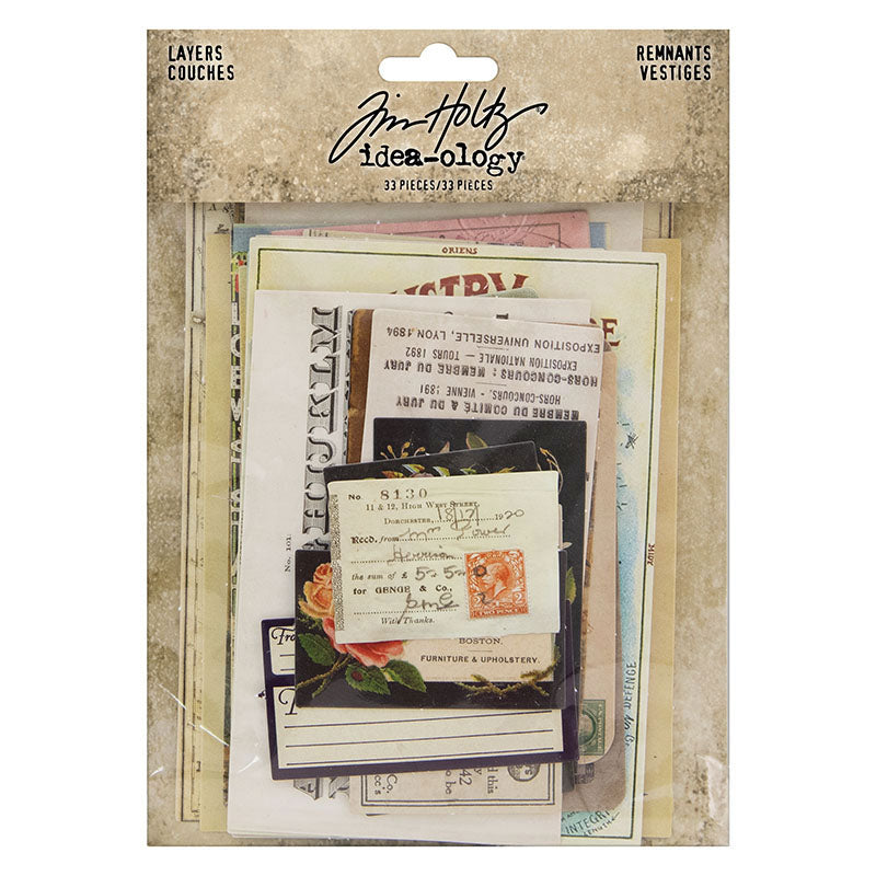 Tim Holtz idea-ology LAYERS REMNANTS th93956