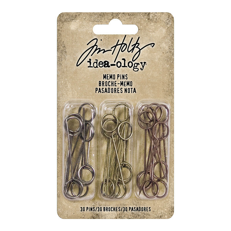 Tim Holtz idea-ology MEMO PINS Split Ring Metal Embellishment TH92833
