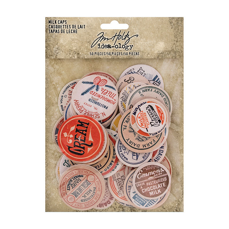 Tim Holtz idea-ology MILK CAPS th93684