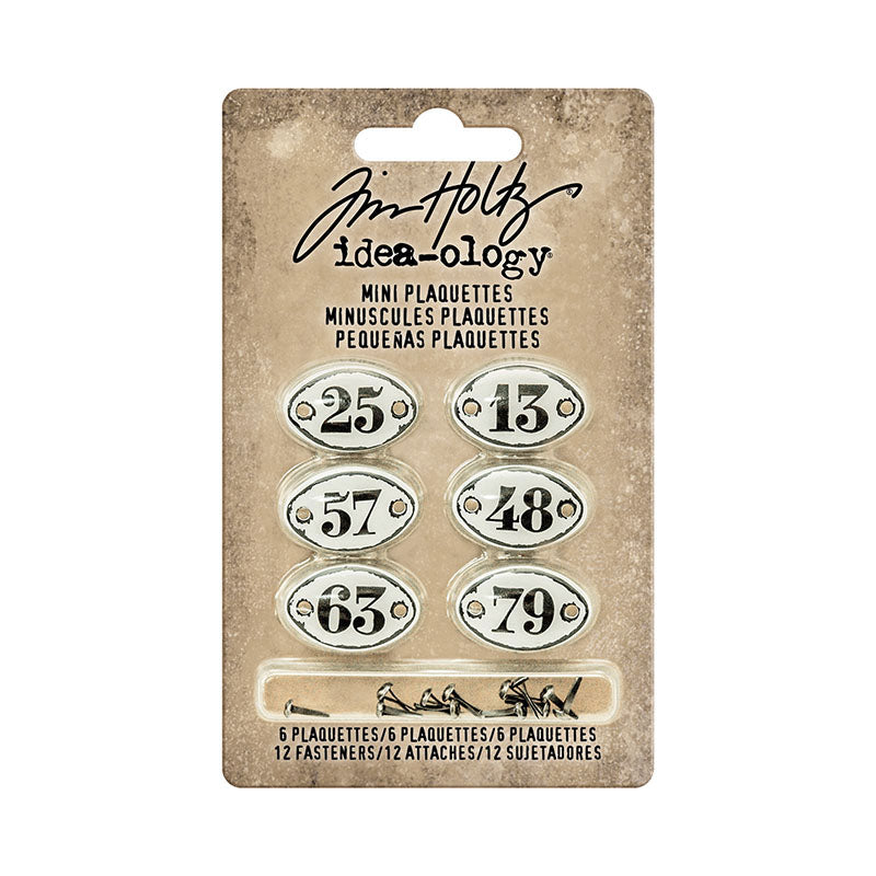 Tim Holtz idea-ology MINI PLAQUETTES Findings TH93296
