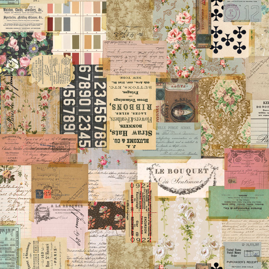 Tim Holtz idea-ology Multi 8 x 8 Palette Paper Collection th94480 ephemera