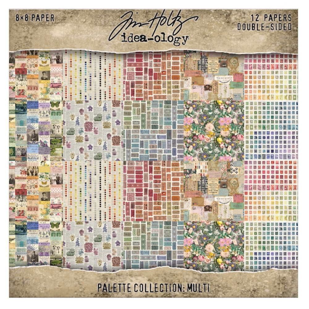 Tim Holtz idea-ology Multi 8 x 8 Palette Paper Collection th94480 main