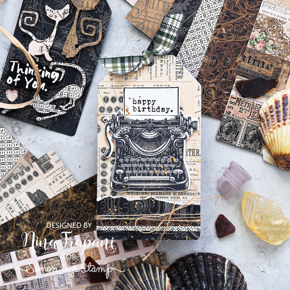 Tim Holtz idea-ology Neutral 12 x 12 Palette Paper Collection th94459 happy