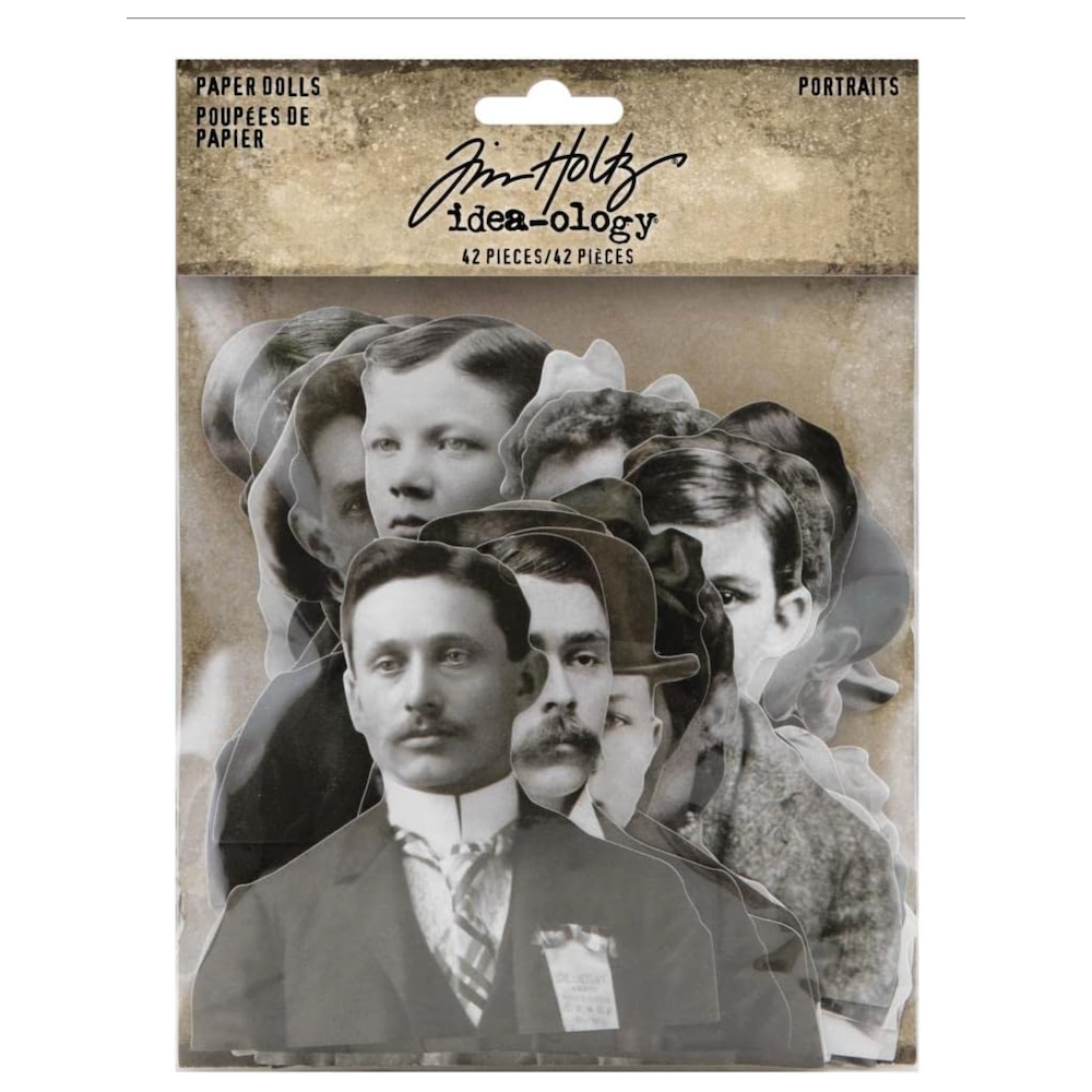Tim Holtz idea-ology PAPER DOLLS PORTRAiTS th94233