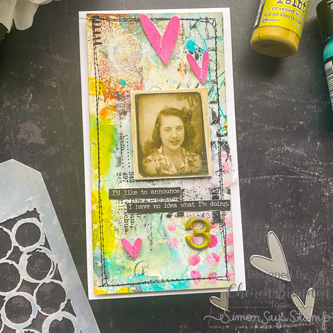 Tim Holtz idea-ology PHOTOBOOTH th93799 heart | color-code:ALT03