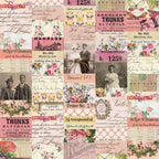 Tim Holtz idea-ology Pink 8 x 8 Palette Paper Collection th94469 collage