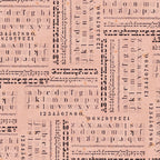 Tim Holtz idea-ology Pink 8 x 8 Palette Paper Collection th94469 letters