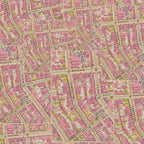 Tim Holtz idea-ology Pink 8 x 8 Palette Paper Collection th94469 maps