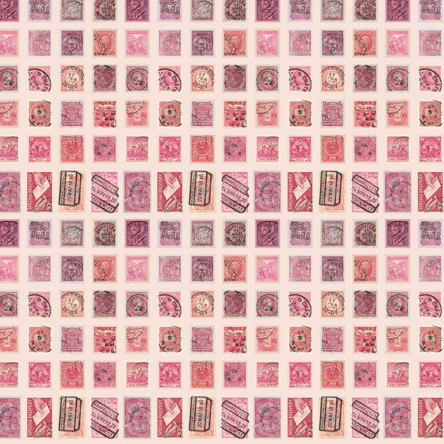 Tim Holtz idea-ology Pink 8 x 8 Palette Paper Collection th94469 postage