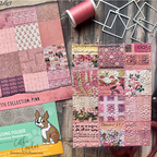 Tim Holtz idea-ology Pink 8 x 8 Palette Paper Collection th94469 quilt | color-code:ALT03