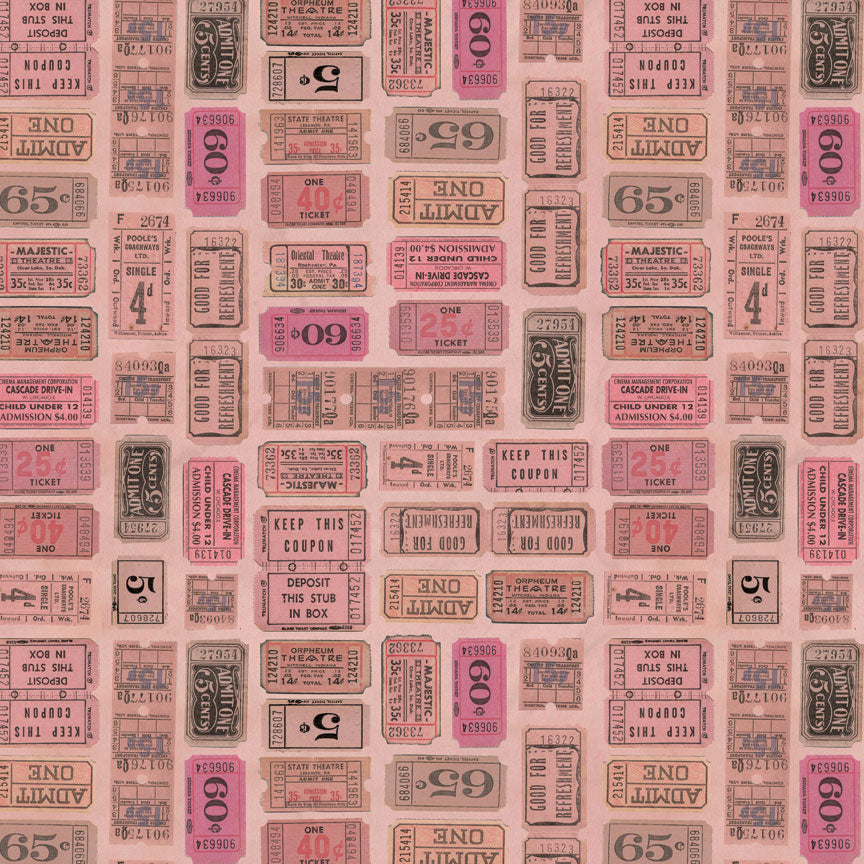 Tim Holtz idea-ology Pink 8 x 8 Palette Paper Collection th94469 ticket
