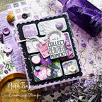 Tim Holtz idea-ology Purple 12 x 12 Palette Paper Collection th94464 Nina collect beautiful moments
