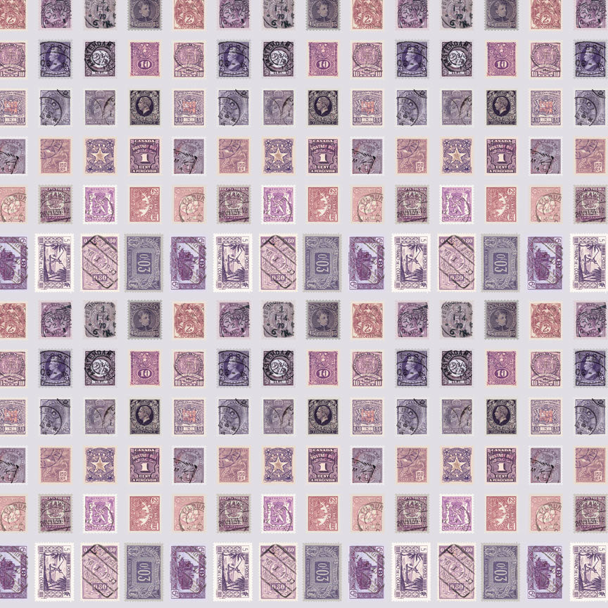 Tim Holtz idea-ology Purple 12 x 12 Palette Paper Collection th94464 postage