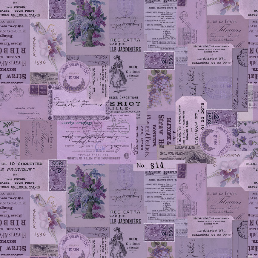 Tim Holtz idea-ology Purple 12 x 12 Palette Paper Collection th94464 tag