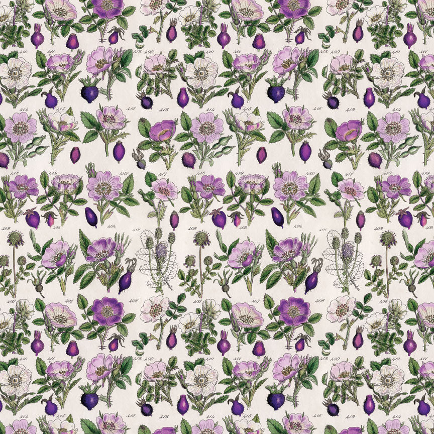 Tim Holtz idea-ology Purple 8 x 8 Palette Paper Collection th94478 floral