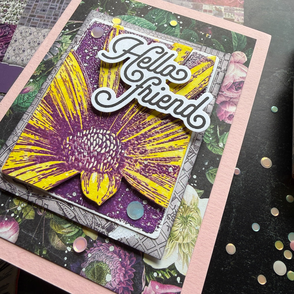 Tim Holtz idea-ology Purple 8 x 8 Palette Paper Collection th94478 hello friend | color-code:ALT01