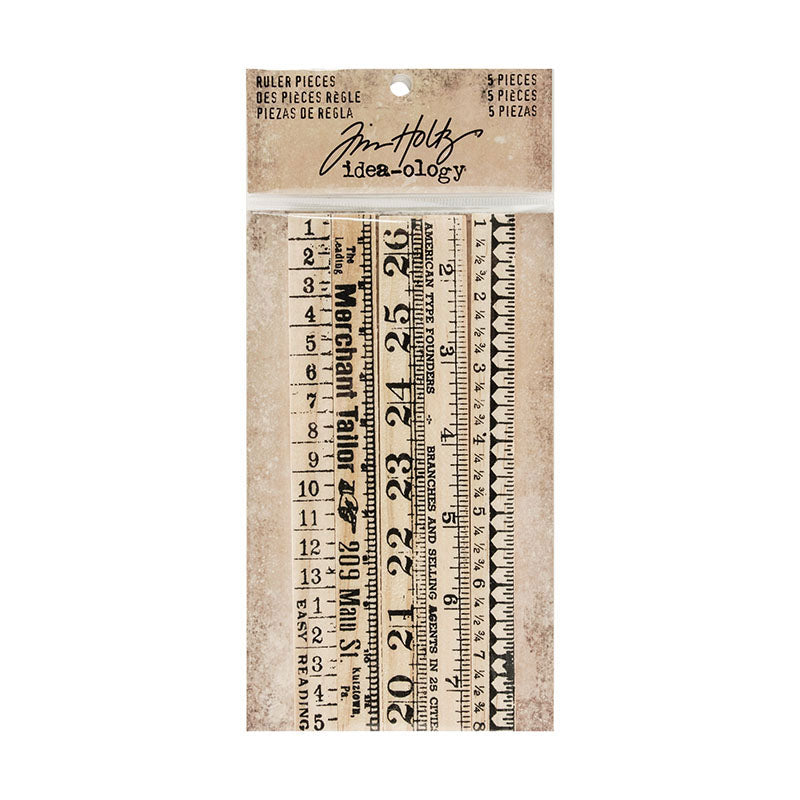 Tim Holtz idea-ology RULER PIECES Findings TH93565