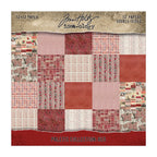 Tim Holtz idea-ology Red 12 x 12 Palette Paper Collection th94456