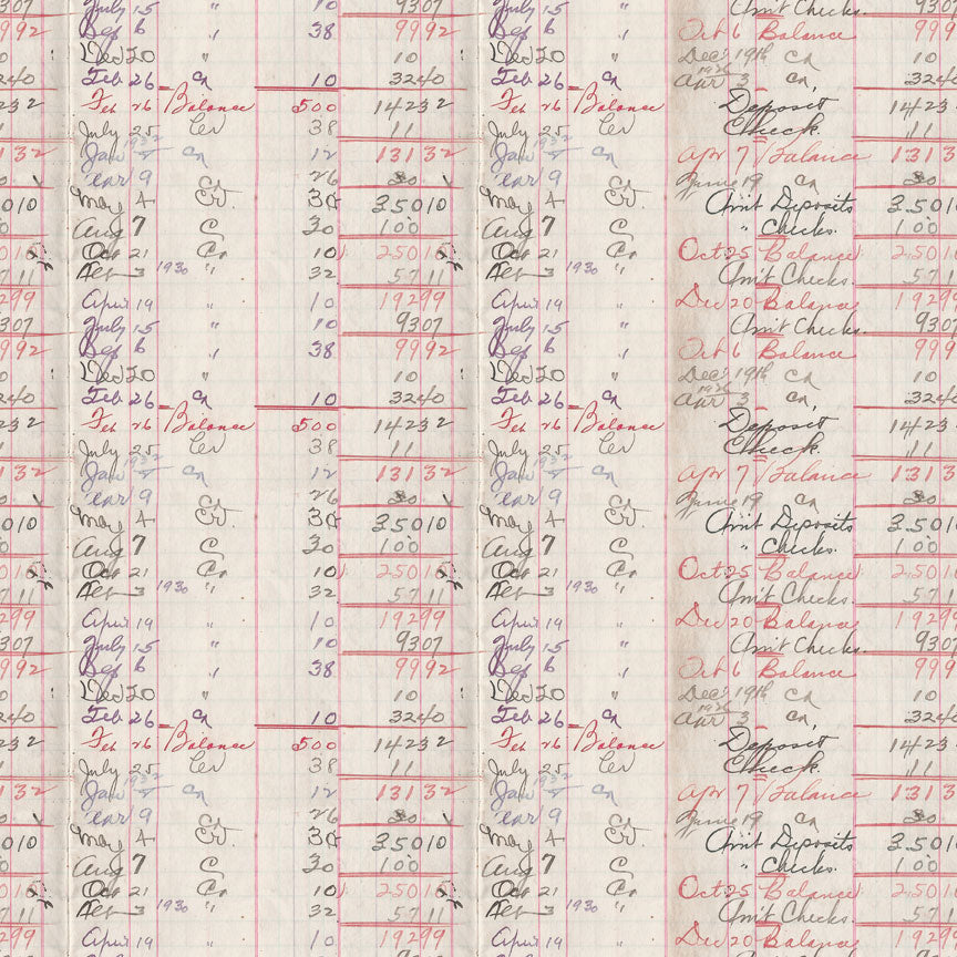 Tim Holtz idea-ology Red 12 x 12 Palette Paper Collection th94456 ledger
