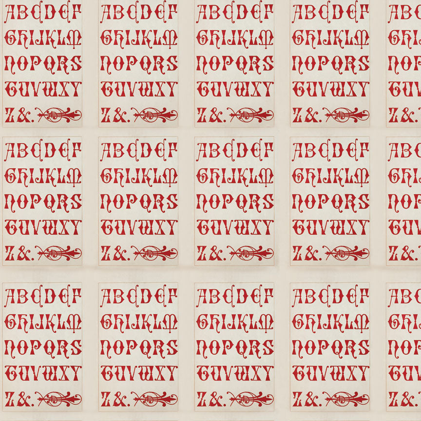 Tim Holtz idea-ology Red 12 x 12 Palette Paper Collection th94456 letters
