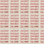 Tim Holtz idea-ology Red 12 x 12 Palette Paper Collection th94456 letters
