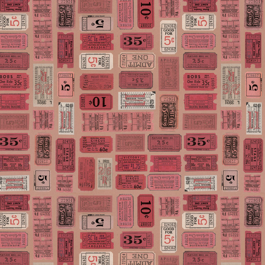 Tim Holtz idea-ology Red 12 x 12 Palette Paper Collection th94456 ticket