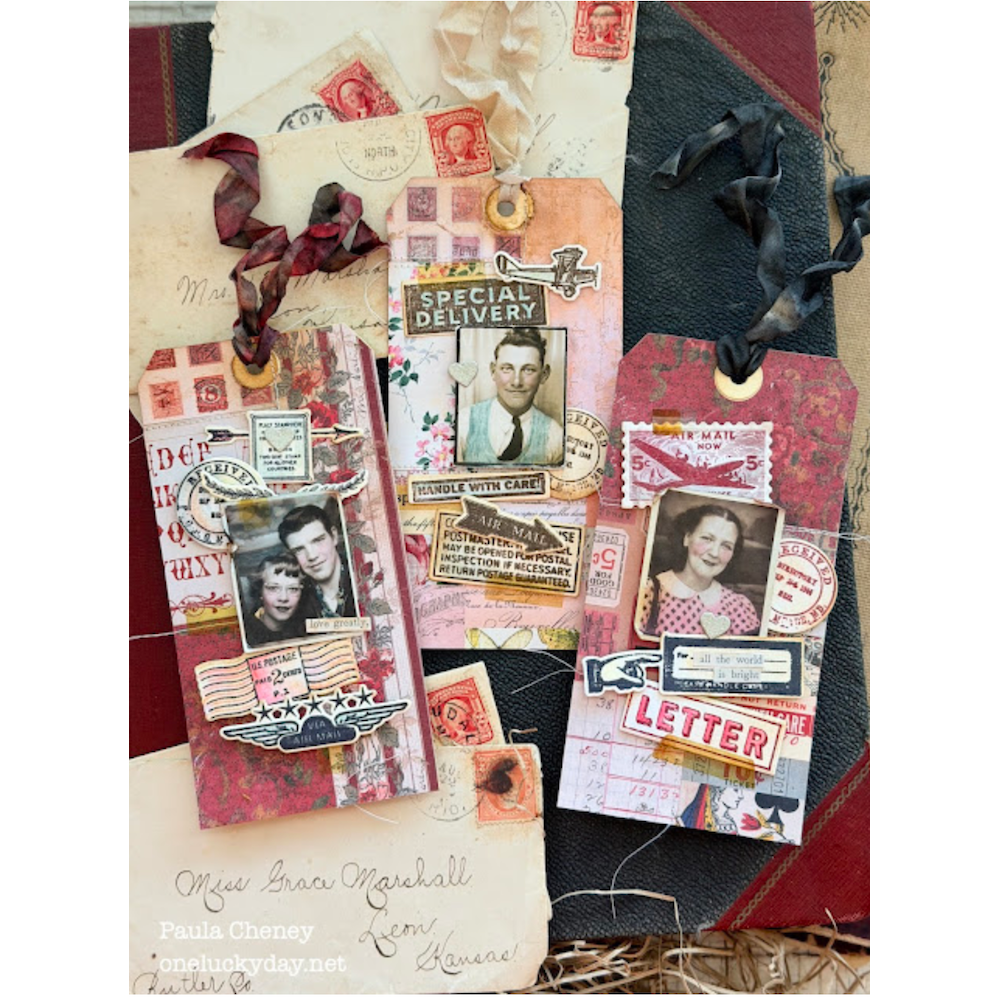 Tim Holtz idea-ology Red 8 x 8 Palette Paper Collection th94470 tags | color-code:ALT03