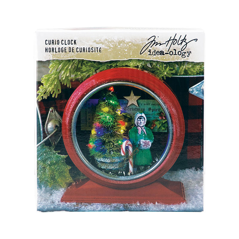 Tim Holtz idea-ology Red Curio Clock th94282