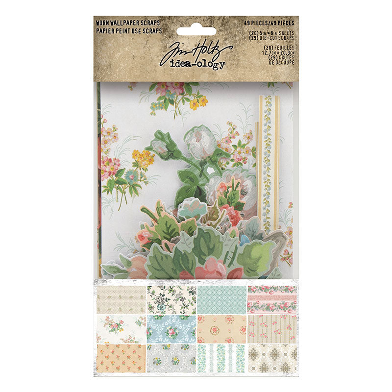 Tim Holtz idea-ology SCRAPS Worn Wallpaper th94122