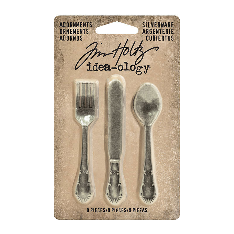 Tim Holtz idea-ology Silverware Adornments TH93254