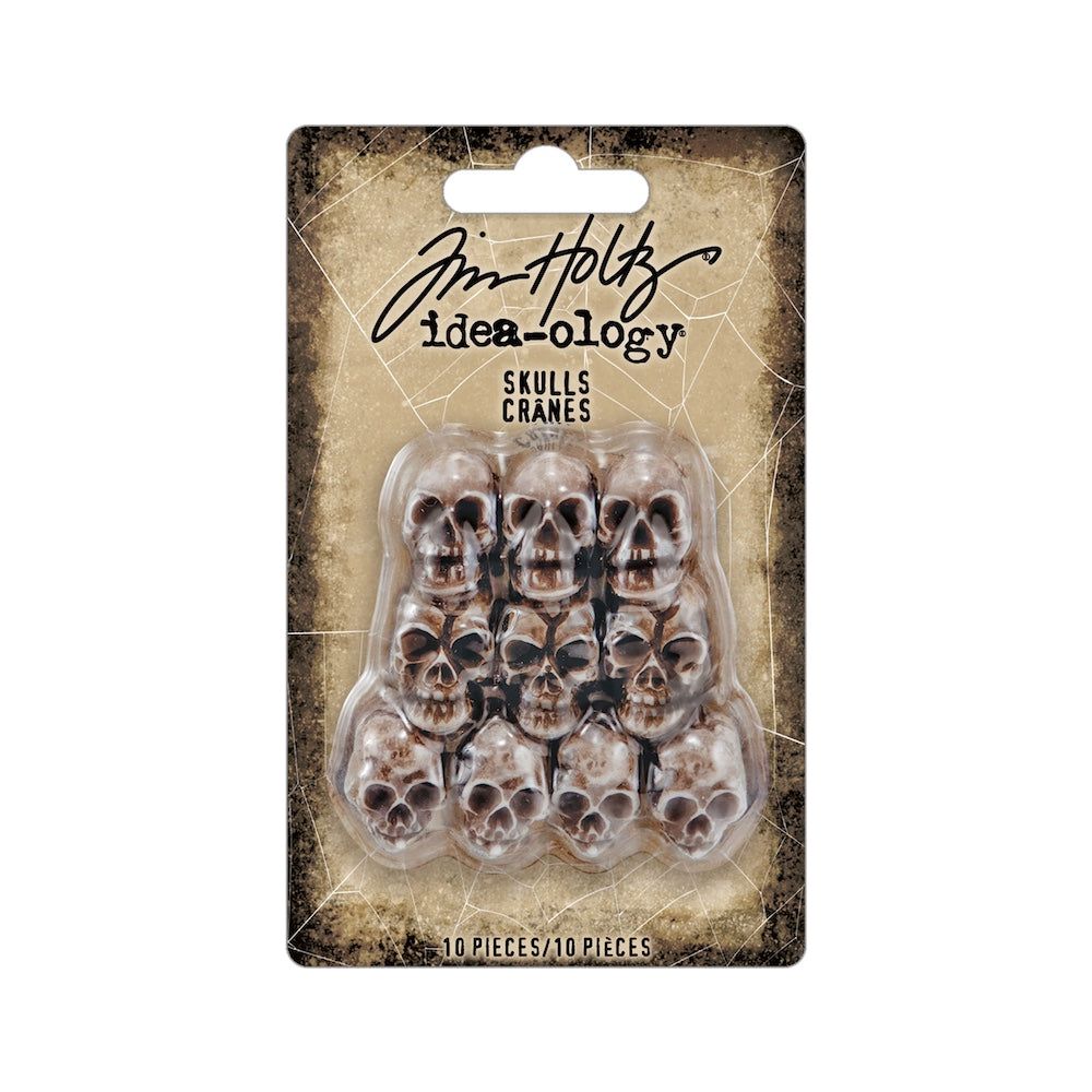 Tim Holtz idea-ology 2024 Halloween Mini Skulls th94401