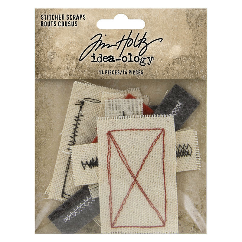Tim Holtz idea-ology Stitched Scraps Embellishments th94035