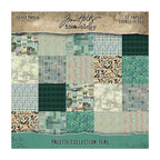 Tim Holtz idea-ology Teal 12 x 12 Palette Paper Collection th94461