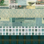 Tim Holtz idea-ology Teal 12 x 12 Palette Paper Collection th94461 sample