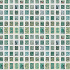 Tim Holtz idea-ology Teal 8 x 8 Palette Paper Collection th94475 postage