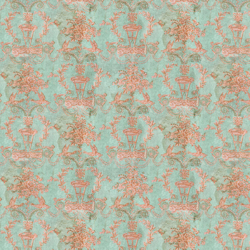 Tim Holtz idea-ology Teal 8 x 8 Palette Paper Collection th94475 sketch