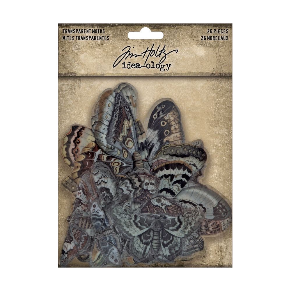 Tim Holtz idea-ology 2024 Halloween Transparencies Moths th94403