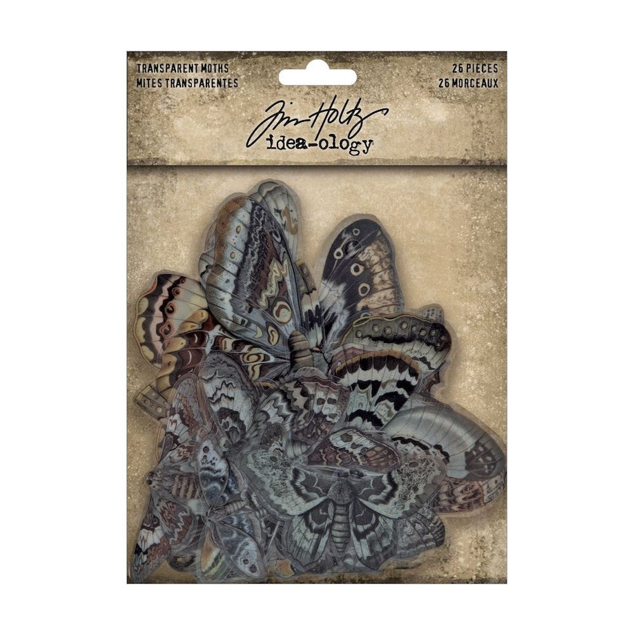 Tim Holtz idea-ology 2024 Halloween Transparencies Moths th94403