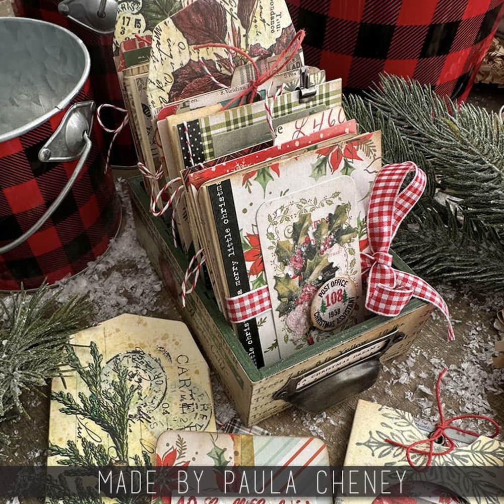 Tim Holtz idea-ology VIGNETTE CARD FILE th94243 holiday