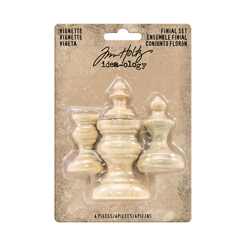 Tim Holtz idea-ology VIGNETTE FINIAL SET Structures TH93573