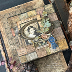 Tim Holtz idea-ology Vignette Boxes Squares th94242 blue ribbon | color-code:ALT06