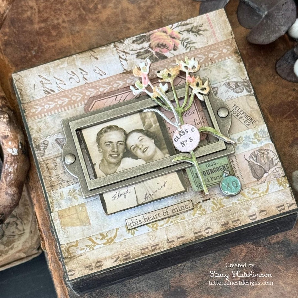 Tim Holtz idea-ology Vignette Boxes Squares th94242 this heart of mine