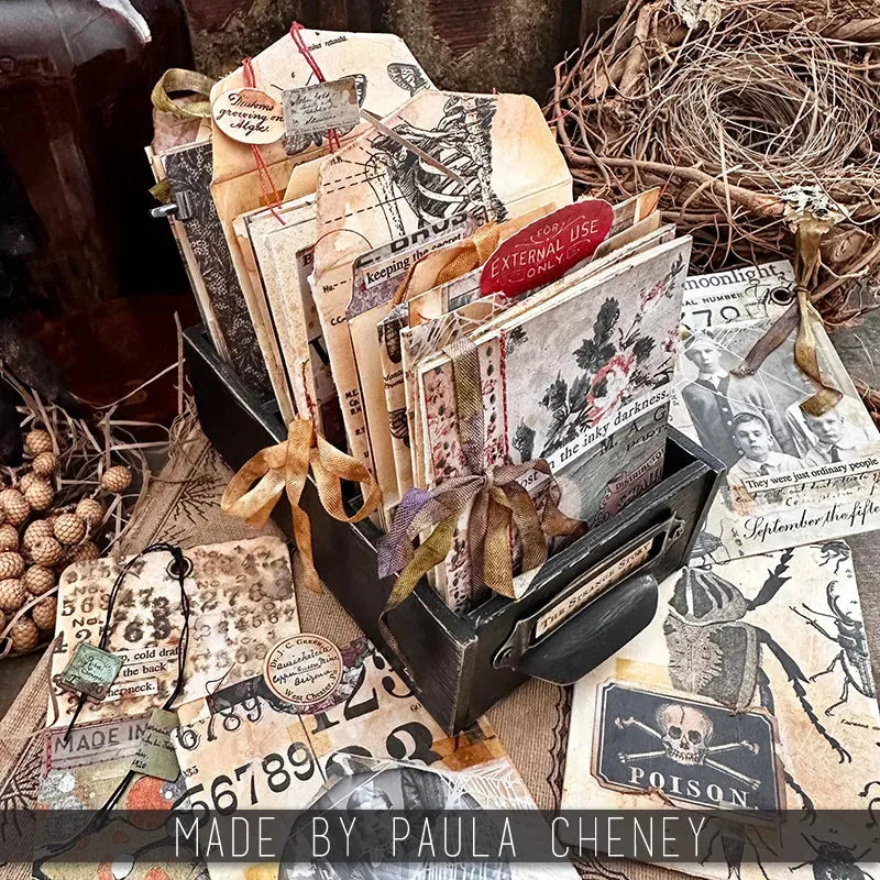 Tim Holtz idea-ology VIGNETTE CARD FILE th94243
