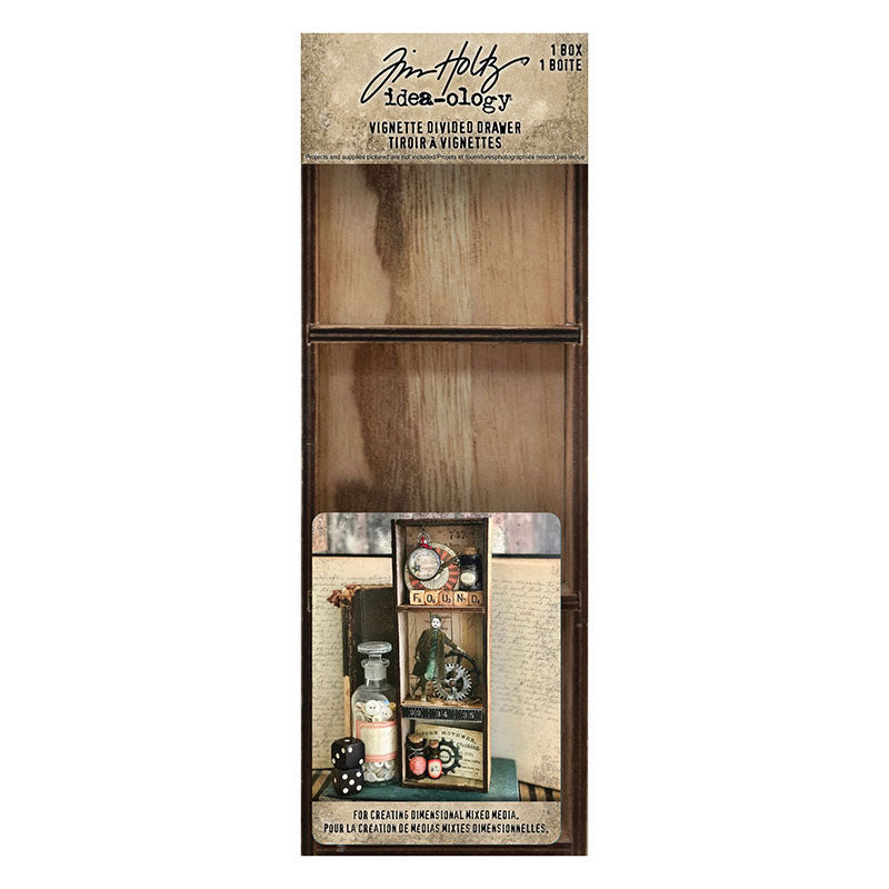 Tim Holtz idea-ology Vignette Divided Drawer th93793