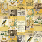 Tim Holtz idea-ology Yellow 12 x 12 Palette Paper Collection th94458 collage