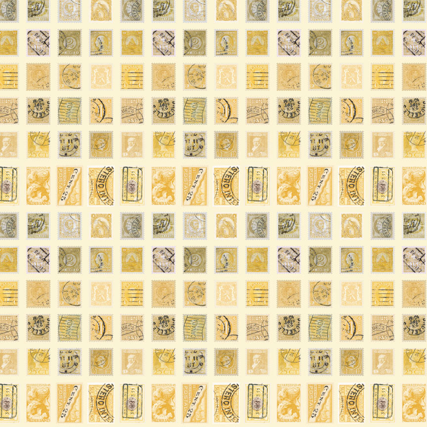 Tim Holtz idea-ology Yellow 8 x 8 Palette Paper Collection th94472 postage