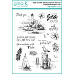 Gina K Designs TIME TO COAST Clear Stamps gkd110