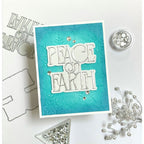 Simon Says Stamp Timeless Peace on Earth Wafer Dies 1763sd Stamptember Barb Engler Snowy Card